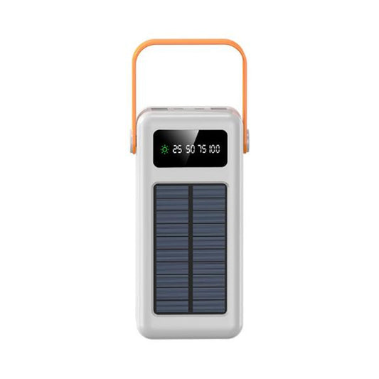 XINLEDI Industrial-Style Solar Power Bank (30,000-100,000mAh) - 10W PD3.0 Charging with Solar Panel